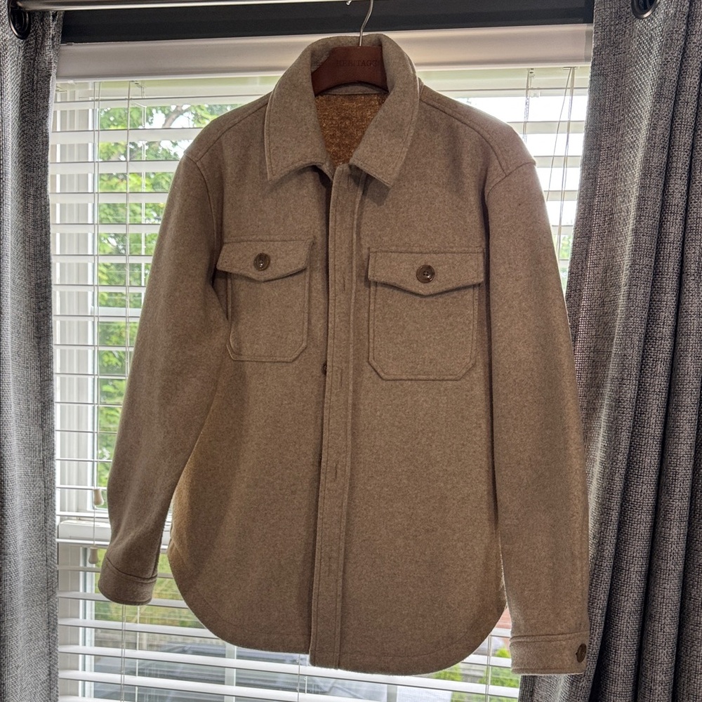Zara Men's Brown Shirt Jacket